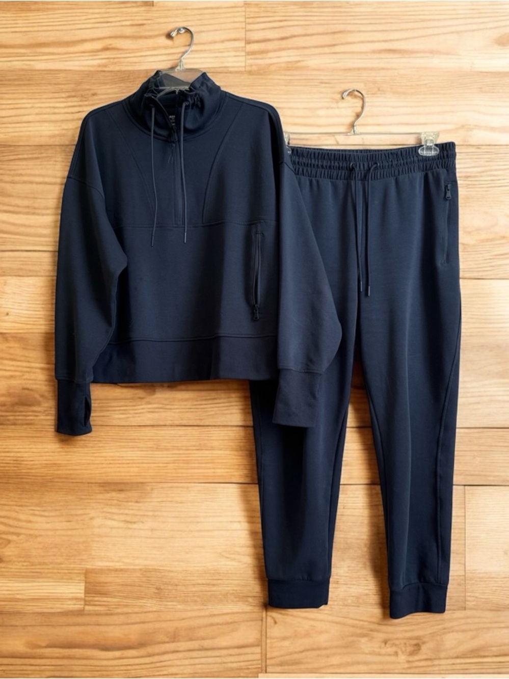 Old Navy Dynamic Fleece Half-Zip Pullover Sweatshirt Dusk Navy
